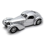 Miniatura Bugatti Atlantic 1936 Prata Bburago 1 24