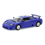 Miniatura Bugatti Eb 110 Azul Bburago 1 24