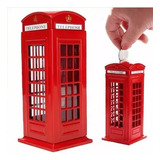 Miniatura Cabine Telefônica Londres Cofre Metal