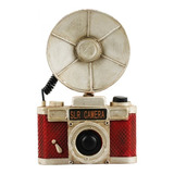 Miniatura Câmera Fotográfica Vermelha Estilo Retrô