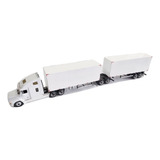 Miniatura Caminhao Bitrem Bau