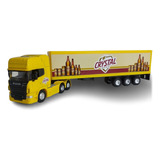 Miniatura Caminhão Carreta Man Baú 1 64 Welly 26 Cm Fricção