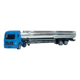 Miniatura Caminhão Carreta Tanque Ou Baú Coleção Metal 15cm