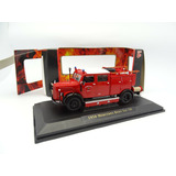 Miniatura Caminhão D Bombeiro Mercedes Benz Tlf 50 1950 1 43 Cor Vermelho
