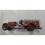 Miniatura Caminhão De Bombeiro Anos 30 Coleção 18cm