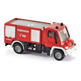 Miniatura Caminhão De Bombeiros Unimog Fire Engine Siku 1068