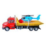 Miniatura Caminhão Guincho Metal 1 50 Luz som fricção