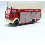 Miniatura Caminhao Iveco Eurofire Bombeiro 1 87 Wiking