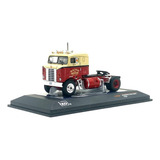 Miniatura Caminhão Kenworth Bull Nose 1950 1 64 Ixo Models Cor Vermelho