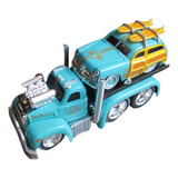 Miniatura Caminhão Mack B61 1953 E Ford Woody 1950 1 64 Mais