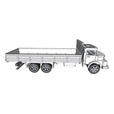 Miniatura Caminhão Mercedes 1113 Com Carroceria Em Mdf 