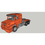 Miniatura Caminhão Mercedes 1634 Em Mdf Escala 1 14