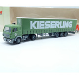 Miniatura Caminhao Mercedes benz Sk Baú Sider 1 87 Awm