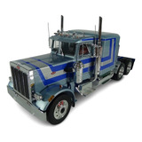 Miniatura Caminhao Peterbilt 359 6x4 1967 Azul c 1 18 Roadk