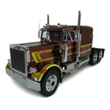 Miniatura Caminhao Peterbilt 359 6x4 1967 Marron 1 18 Roadki