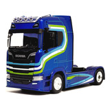 Miniatura Caminhão Scania 770s 1 43 Azul Cabs Bburago