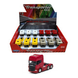 Miniatura Caminhão Scania Dourada Transporte Baú Escala 1 64