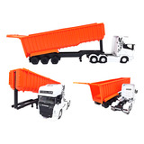Miniatura Caminhão Scania Highline Carreta Basculante 1 64