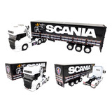 Miniatura Caminhão Scania Highline Carreta Exclusiva 1 64