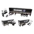 Miniatura Caminhão Scania R730 + Carreta Lona Escala 1/64