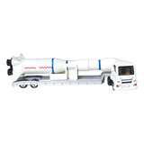 Miniatura Caminhão Transporte Com Foguete Espacial