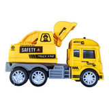 Miniatura Caminhão Truck Escavadeira Com Ficção