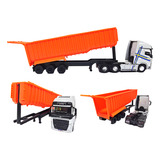 Miniatura Caminhão Volvo Fh Carreta Basculante 1 64