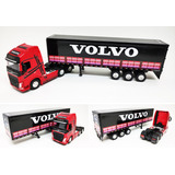 Miniatura Caminhão Volvo Fh500 Carreta Lona Personalizada