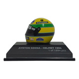 Miniatura Capacete Senna 1994 Minichamps Amarelo Escala 1:8