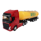 Miniatura Carreta Volvo Fh Tanque 4 Cores Diferentes1/64 Un.