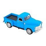 Miniatura Carrinho Chevrolet De Metal Pickup 3100 Azul 1950 