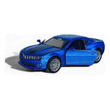 Miniatura Carrinho D Ferro Camaro Fricção Abre Porta Azul
