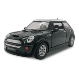 Miniatura Carrinho De Ferro Mini Cooper S Verde 1 28