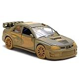 Miniatura Carrinho De Ferro Subaru Impreza Rally Metal 1/36 Coleção Kinsmart (marrom)