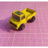 Miniatura Carrinho Ferro Kiko Majoret Unimog Amarelo Nº 110