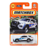 Miniatura Carrinho Matchbox 2023 Ford Policia Interceptor Cor Ford Policial