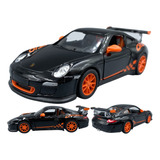 Miniatura Carrinho Porsche 2010 911 Gt3 Rs Ferro 1 36 Cor Preto