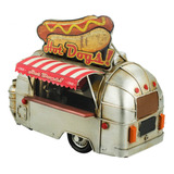 Miniatura Carrinho Trailer Food Truck Hot Dog Retrô Vintage
