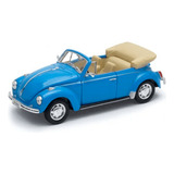 Miniatura Carro 1971 Volkswagen Fusca Conversível 1 24 Welly