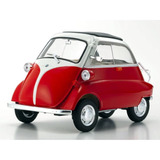Miniatura Carro Bmw Romi Isetta 1955 1:18 Welly Vermelho