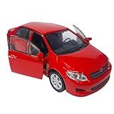 Miniatura Carro De Ferro Toyota Corolla 12cm Coleção Nacional Brasileiro (vermelho)