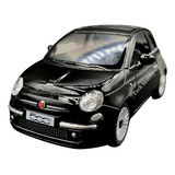 Miniatura Carro Fiat 500 Ferro Coleção Abre Portas Cor Preto