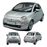 Miniatura Carro Fiat 500 Metal Escala 1 28 Coleção Fricção