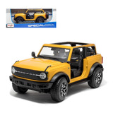 Miniatura Carro Ford Bronco Badlands 2021 1 18 Maisto