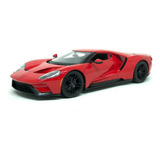 Miniatura Carro Ford Gt 2017 1 18 Maisto Vermelho