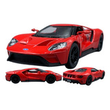 Miniatura Carro Ford Gt Kt5391 2017 Escala 1 38 Kinsmart Cor Vermelho