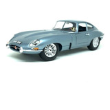 Miniatura Carro Jaguar E-type Coupe 1961 Azul 1:18 Burago