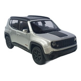Miniatura Carro Jeep Renegade Trailhawk Prata 1 34 Welly
