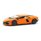 Miniatura Carro Lamborghini Revuelto Street Fire Laranja 1/4