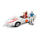 Miniatura Carro Mach 5 Speed Racer C/figuras 1:18 Auto World